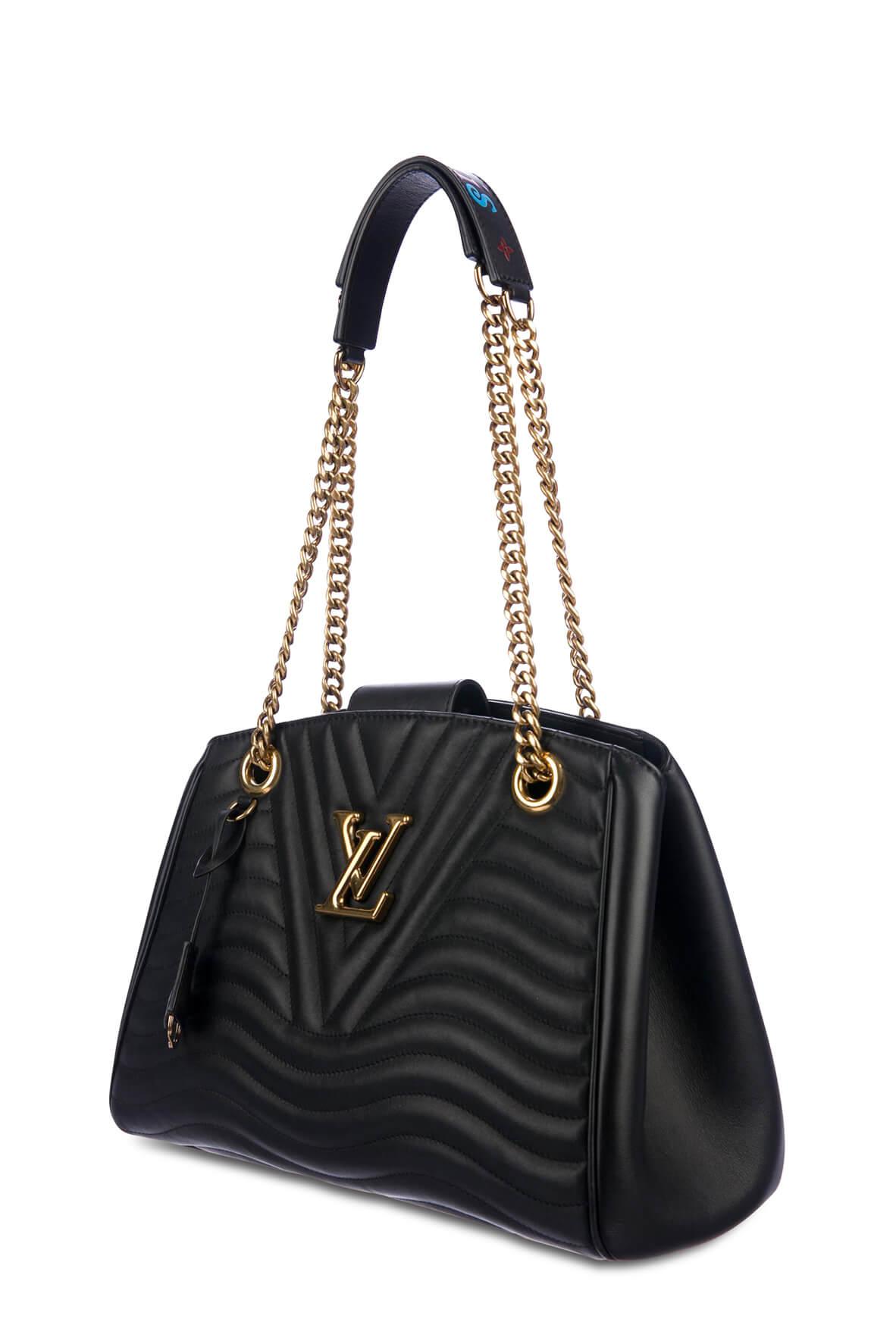 New Wave Chain Tote Black