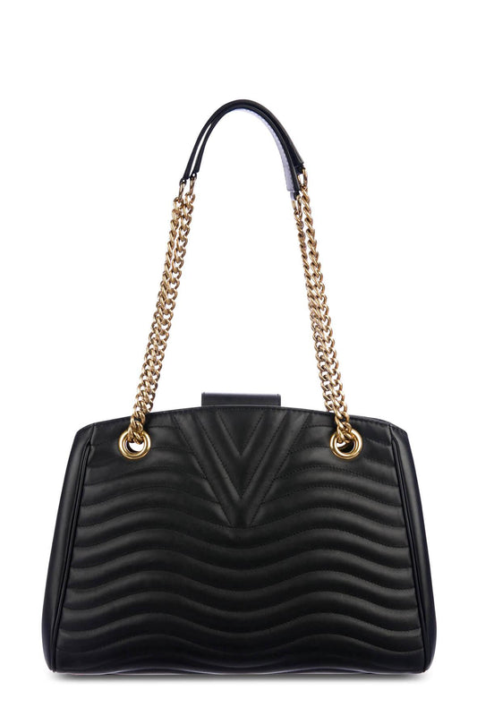 New Wave Chain Tote Black