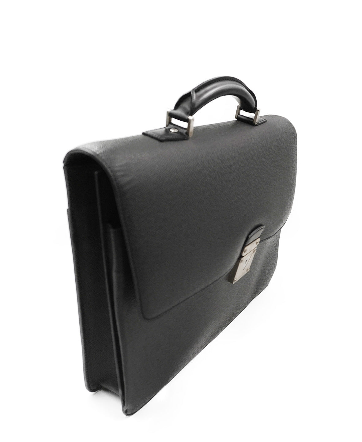 Taiga Leather Briefcase Black