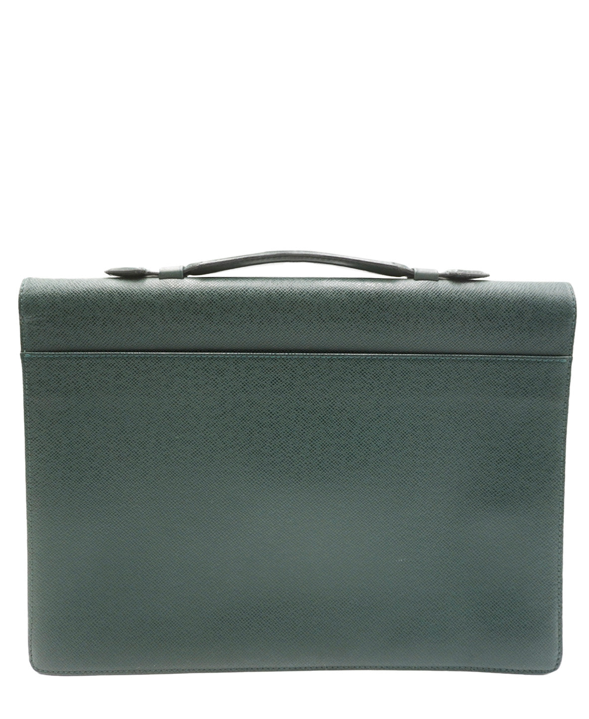 Taiga Leather Minuto Briefcase Green