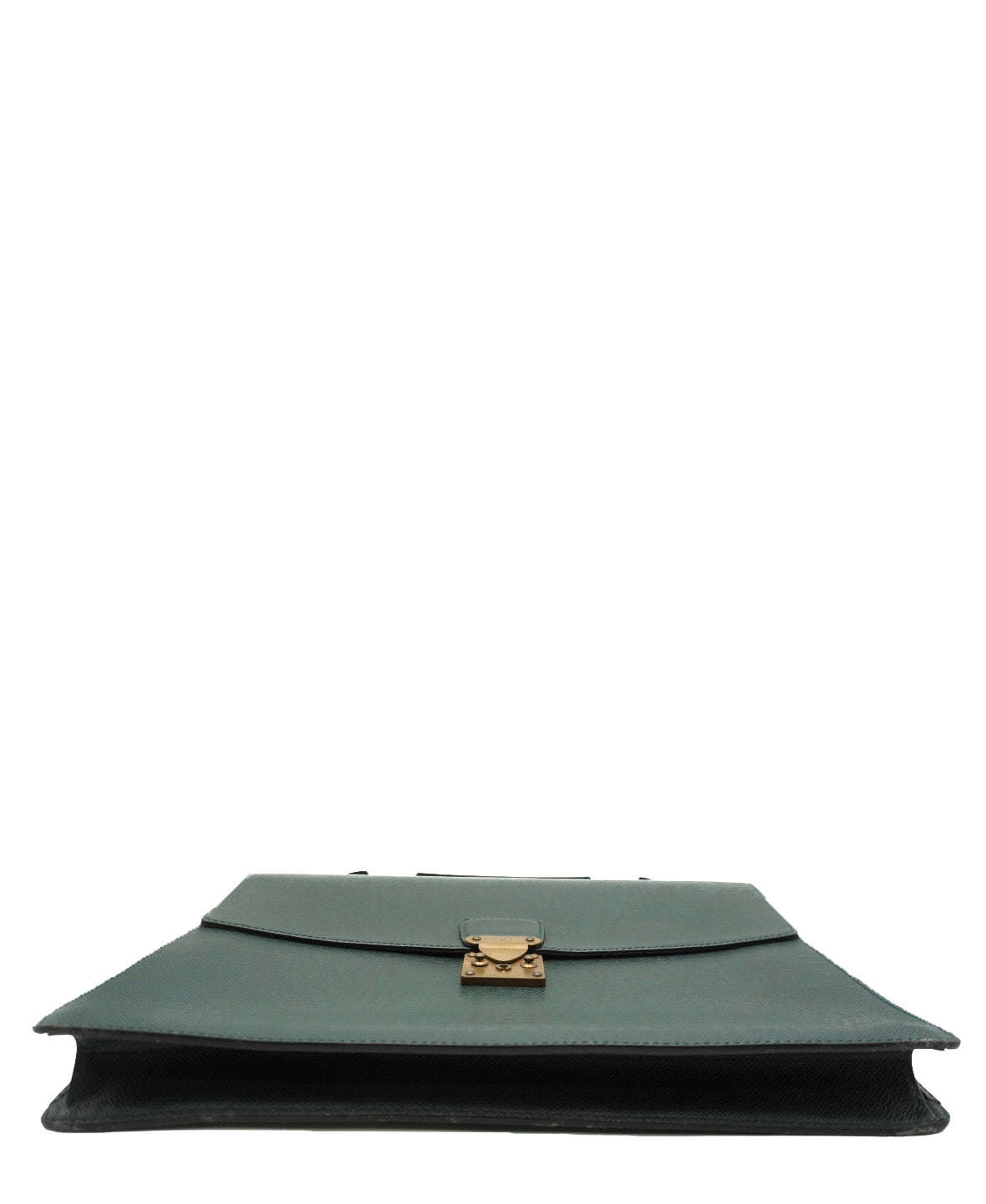 Taiga Leather Minuto Briefcase Green