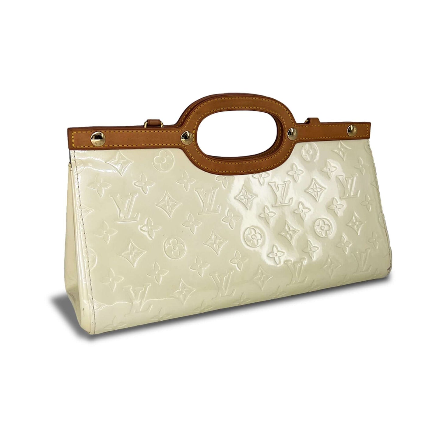 Louis Vuitton "Roxbury Drive" vernes peal monogram patent leather handbag