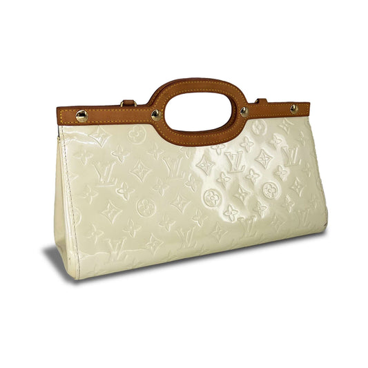 Louis Vuitton "Roxbury Drive" vernes peal monogram patent leather handbag