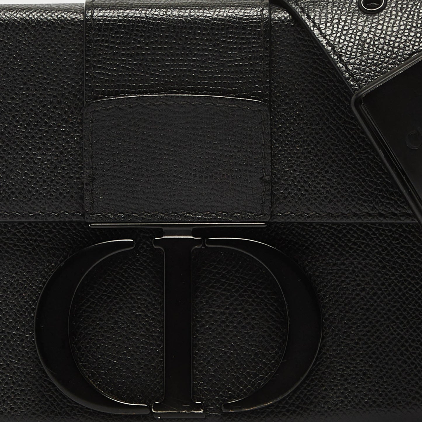 DIOR Black Leather 30 Montaigne Crossbody Bag