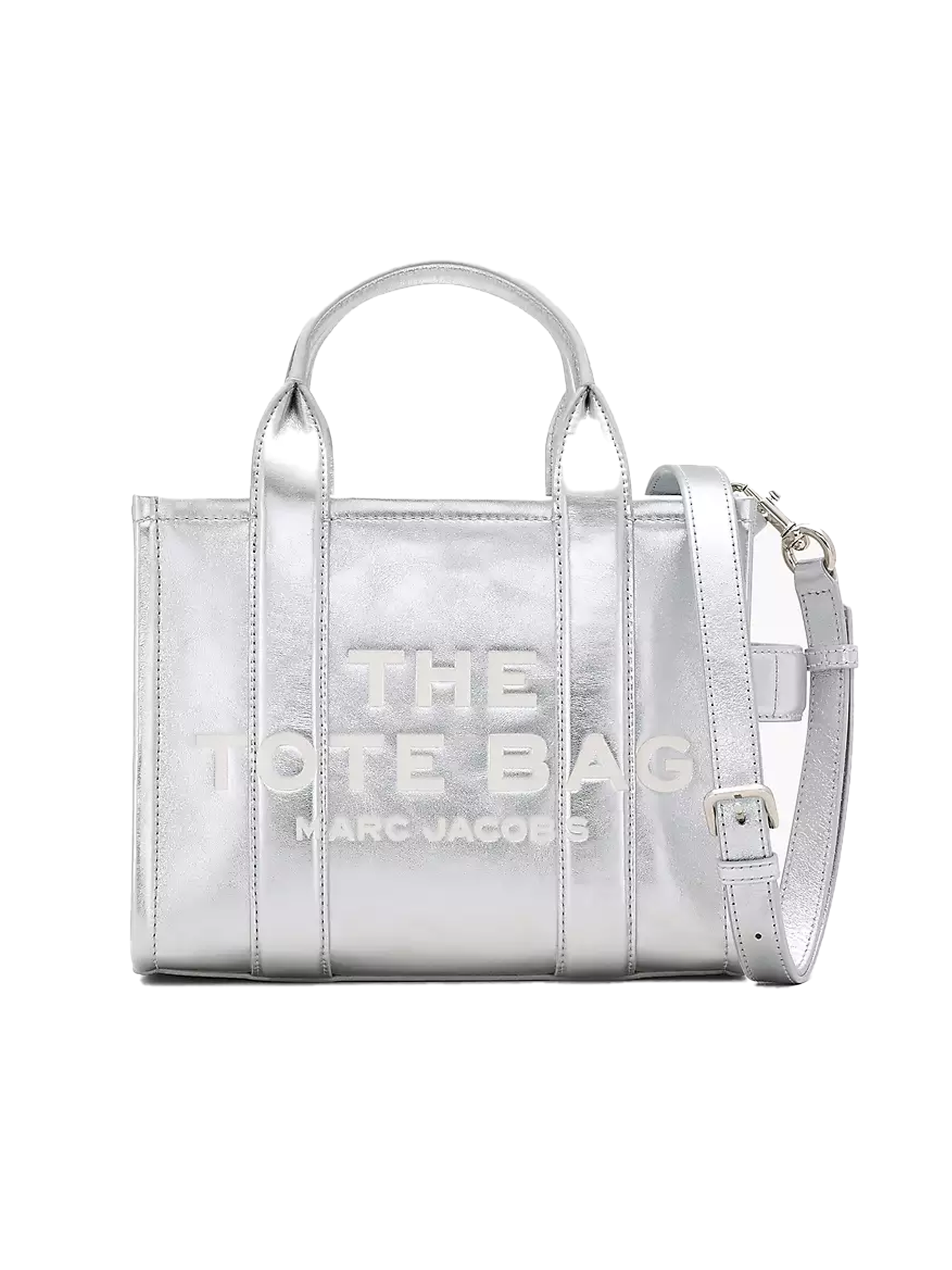 MARC JACOBS The Metallic Leather Small Tote Bag