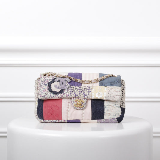 Chanel Multicolor patchwork Medium Flap