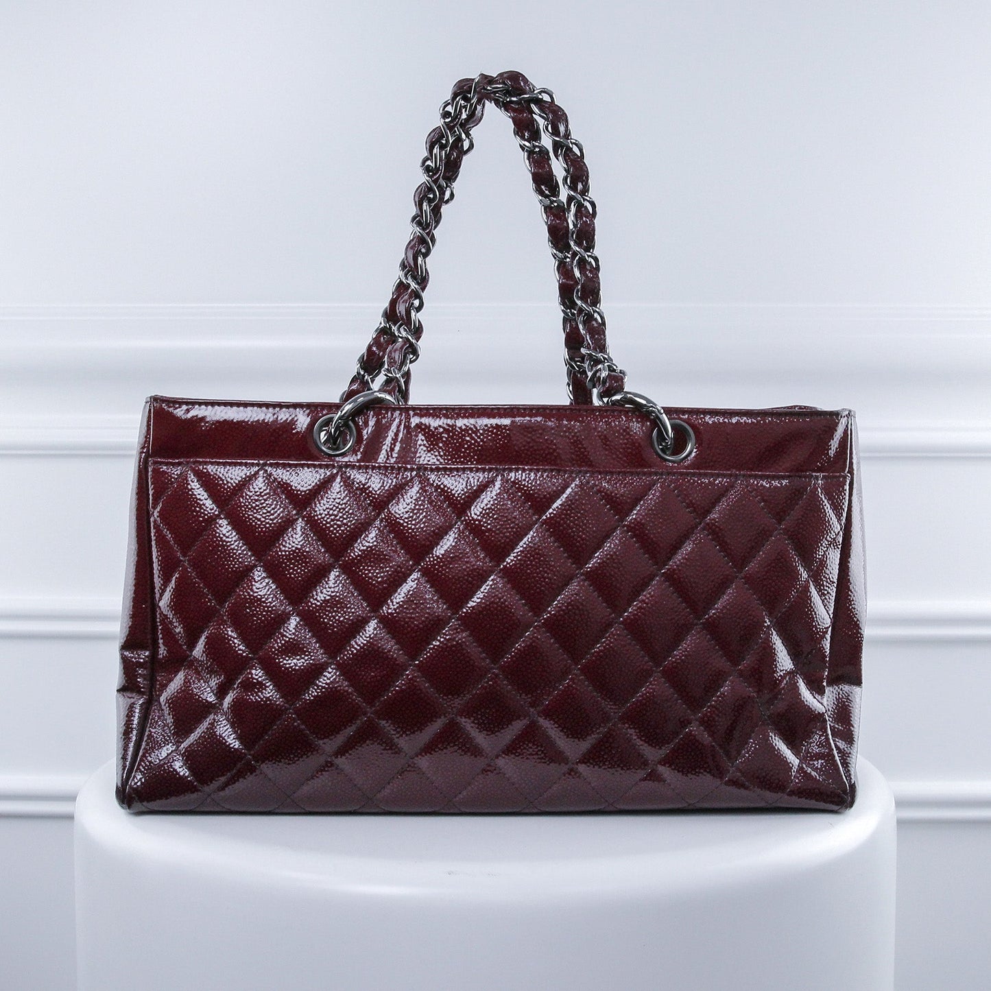 Chanel Dark Red Reissue Shopping Tote Bag