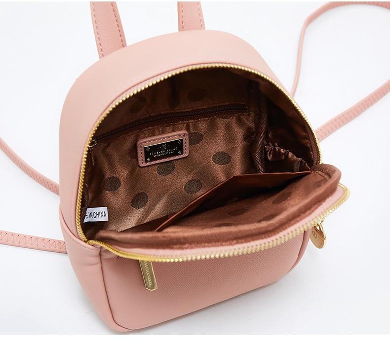 Mini Soft Touch Faux Leather Backpack