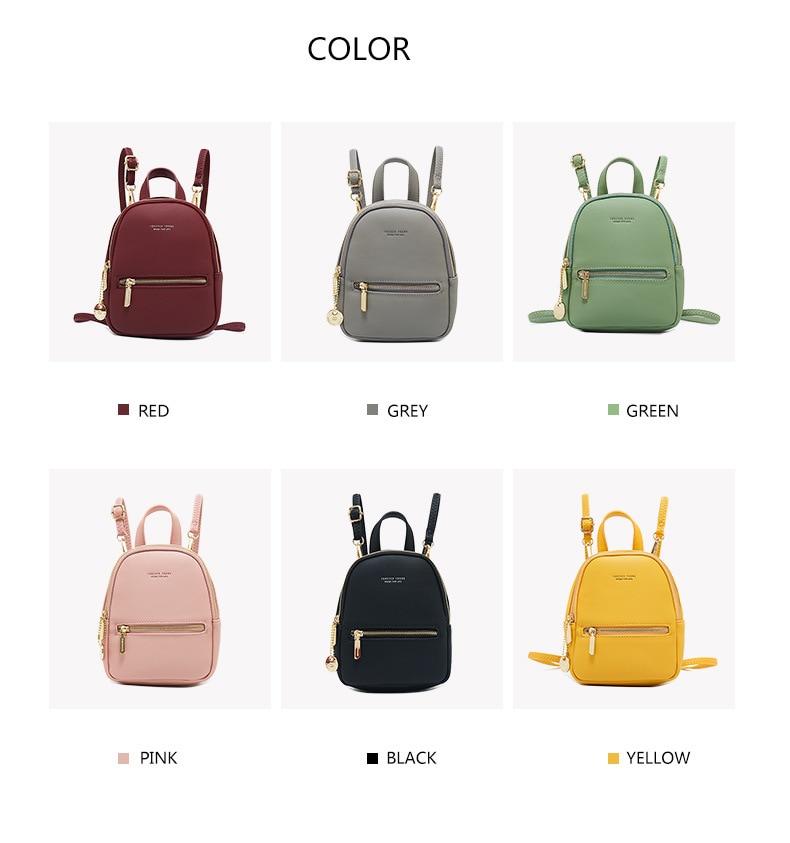 Mini Soft Touch Faux Leather Backpack