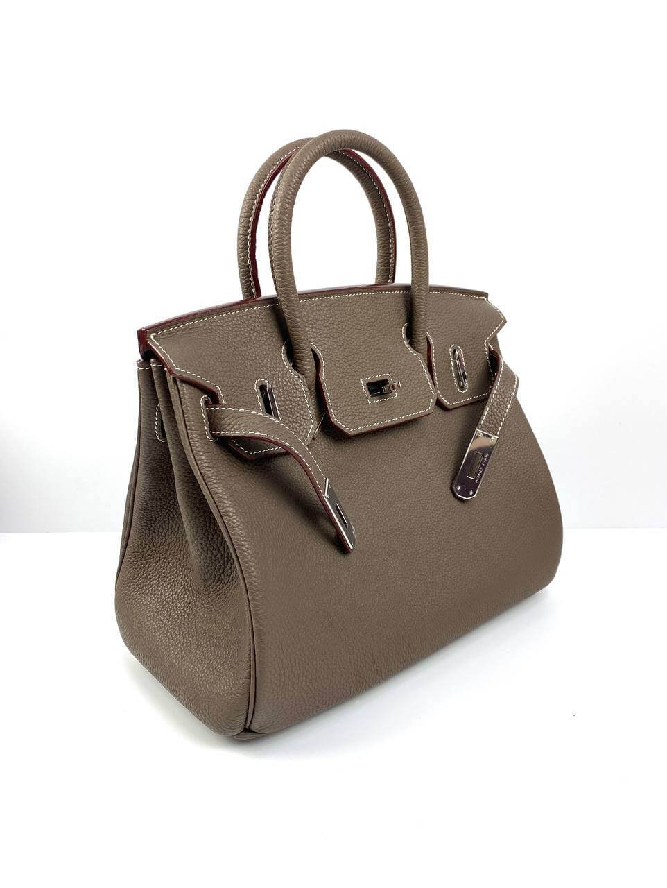 Hermes Birkin 30 Biscuit Togo Leather light brown Palladium Hardware