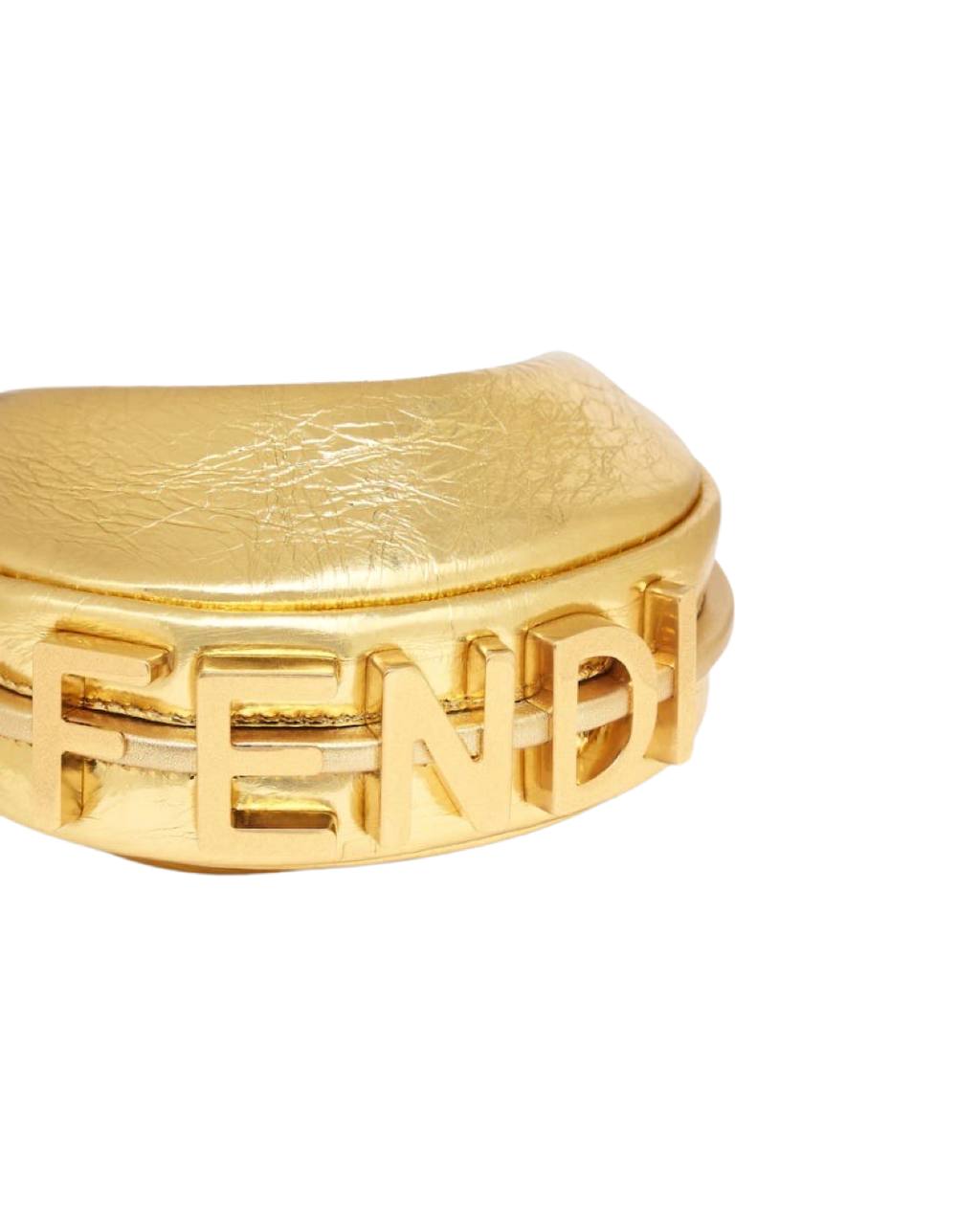 Nano Fendigraphy Gold leather charm