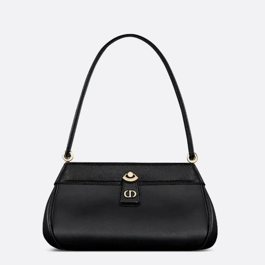 SMALL DIOR KEY BAG BOX CALFSKIN BLACK