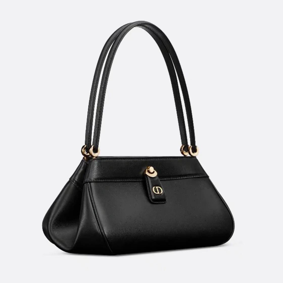 SMALL DIOR KEY BAG BOX CALFSKIN BLACK