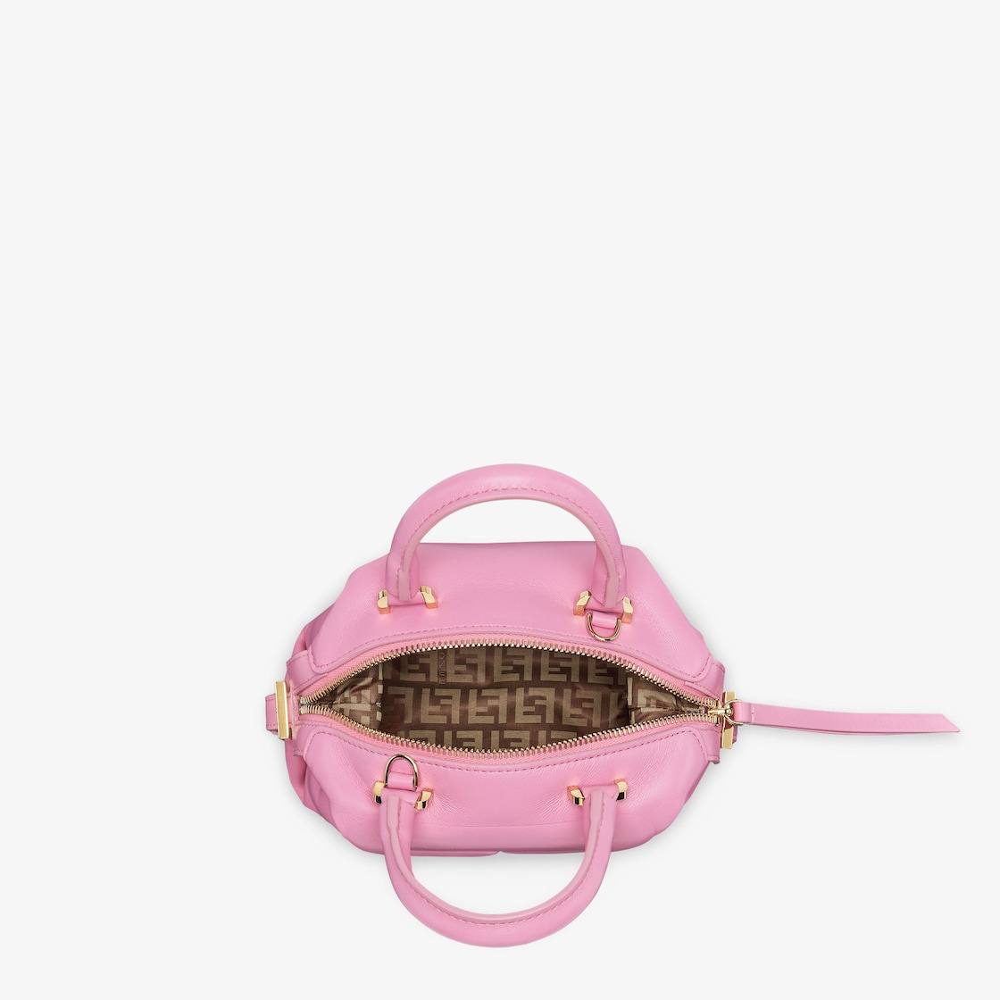 Fendi Mini FF Cube Bag In Nappa Leather Pink