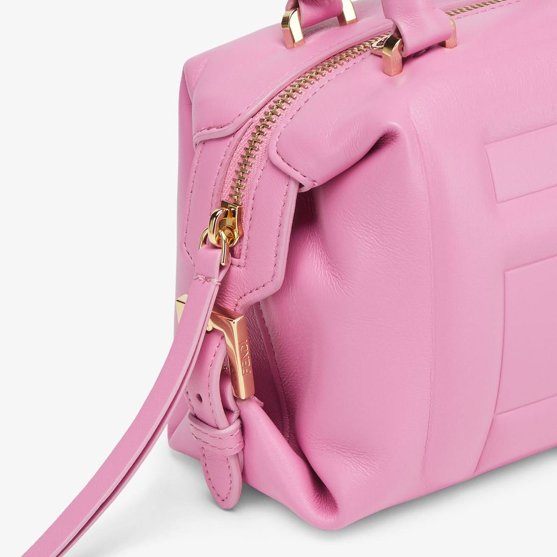 Fendi Mini FF Cube Bag In Nappa Leather Pink