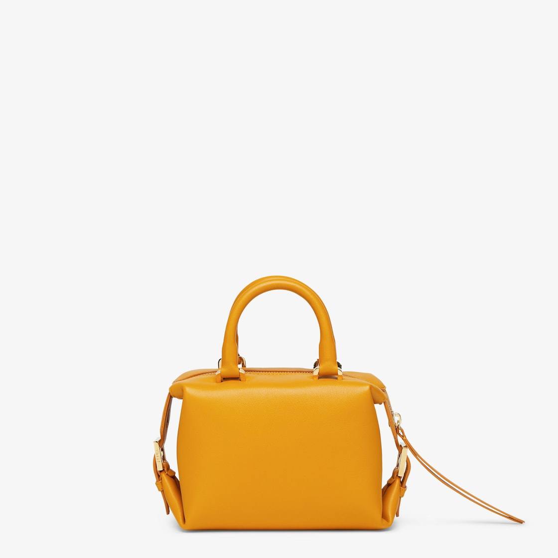 Fendi Mini FF Cube Bag In Nappa Leather Yellow