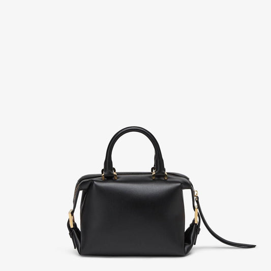 Fendi Mini FF Cube Bag In Nappa Leather Black