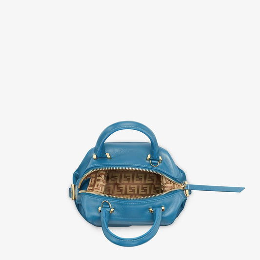 Fendi Mini FF Cube Bag In Nappa Leather Blue