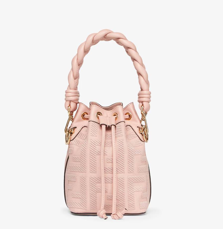 Fendi Mon Tresor Pink FF canvas mini-bag