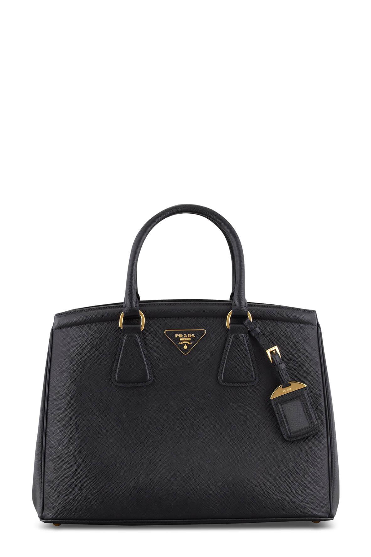 Saffiano Lux Parabole Tote Black