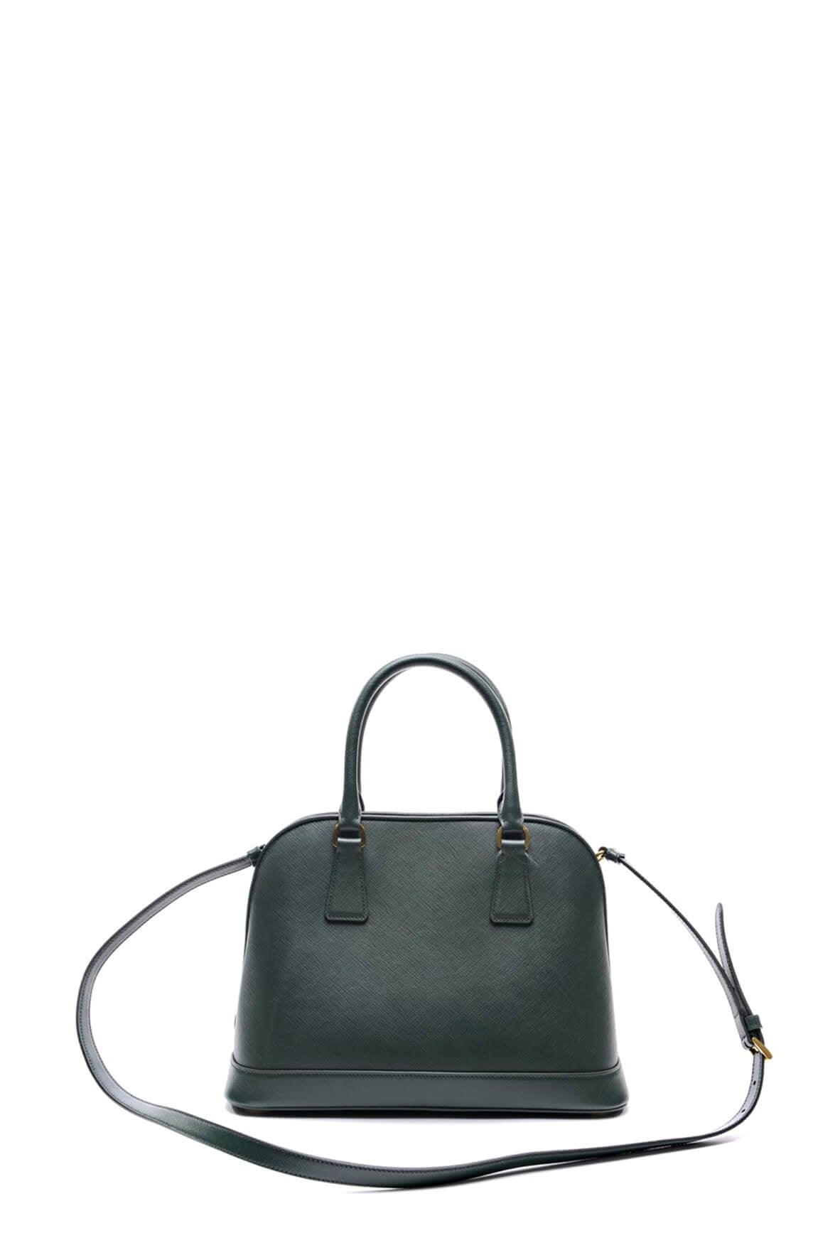 Saffiano Lux Top Handle Bag Smeraldo