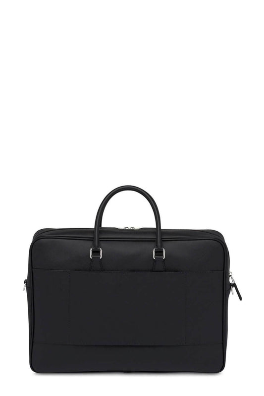 Saffiano Travel Briefcase Black