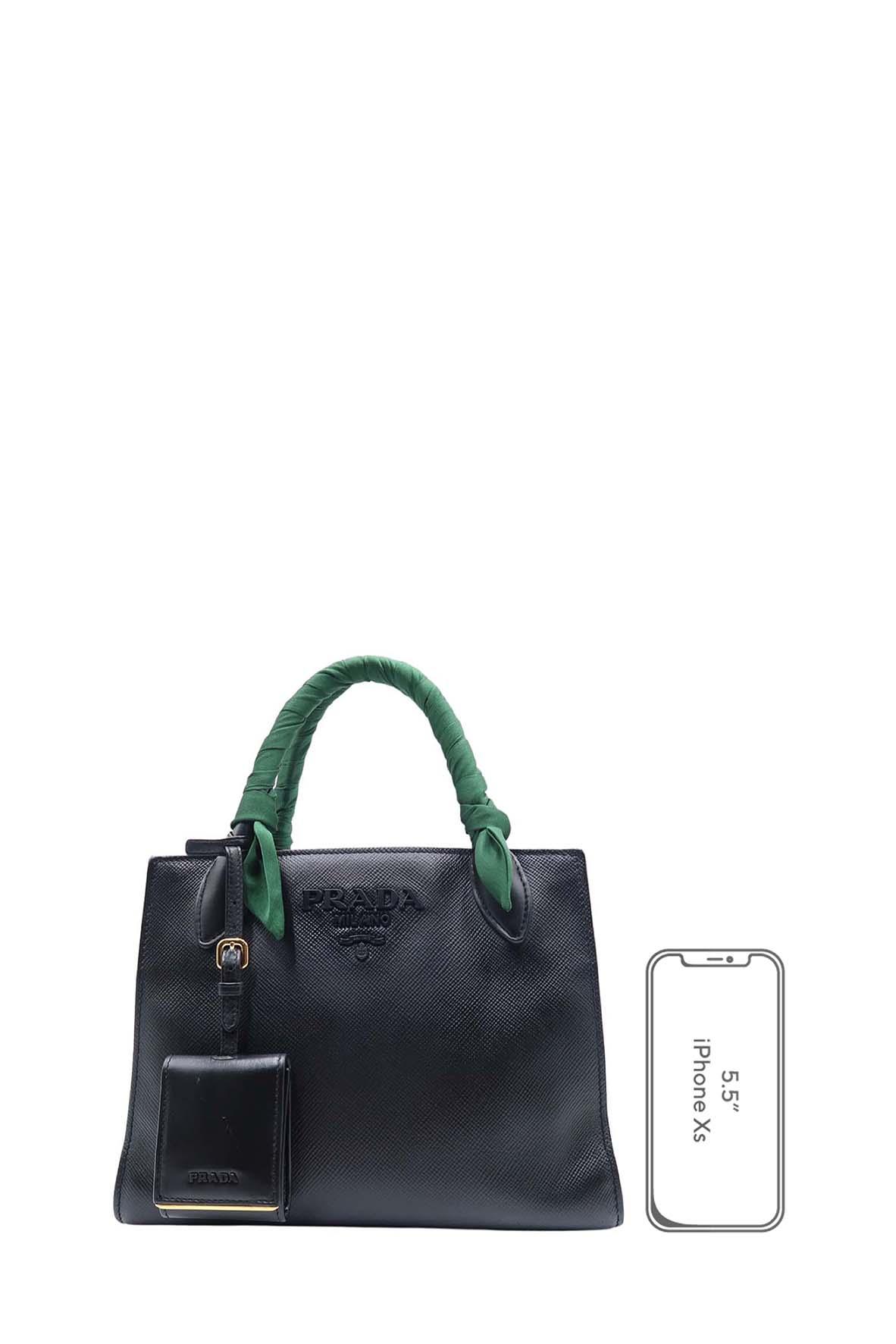 Small Saffiano Monochrome Black