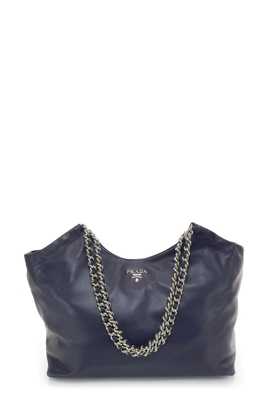 Soft Calf Chain Tote Baltico