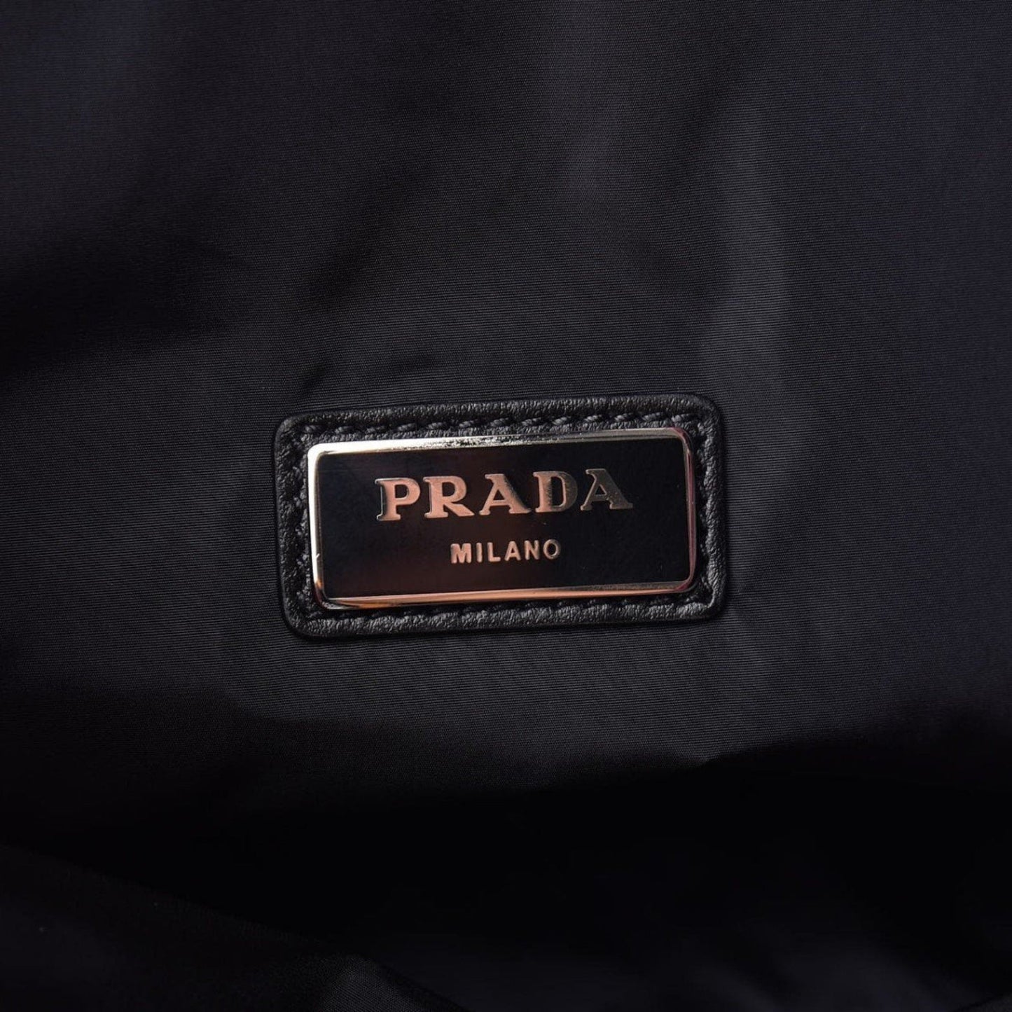 Prada Zaino Black Tessuto Nylon Drawstring Backpack