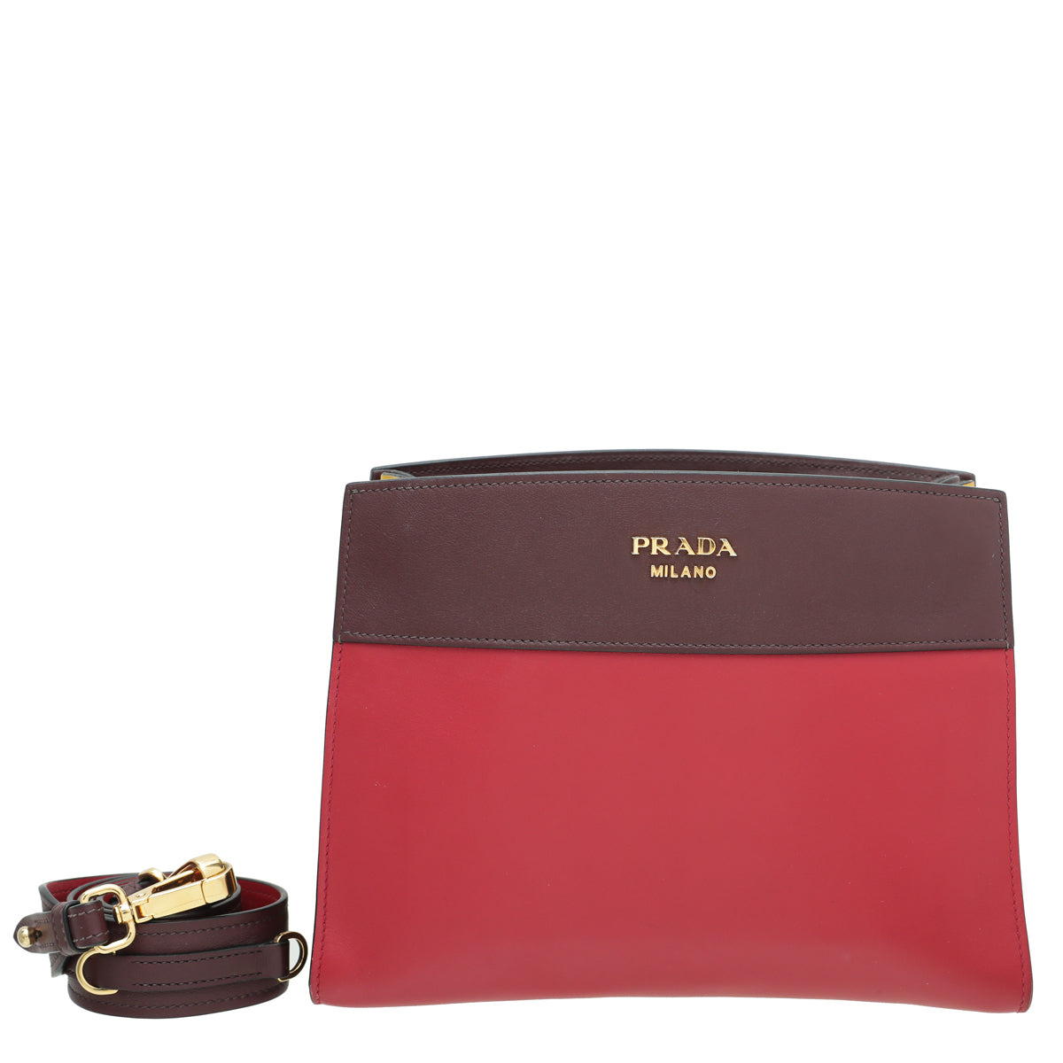 Prada Tricolor Bibliotheque Shoulder Bag