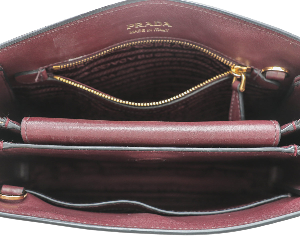 Prada Tricolor Bibliotheque Shoulder Bag