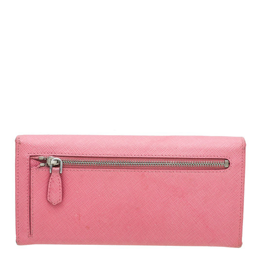 Prada Pink Metal Wallet