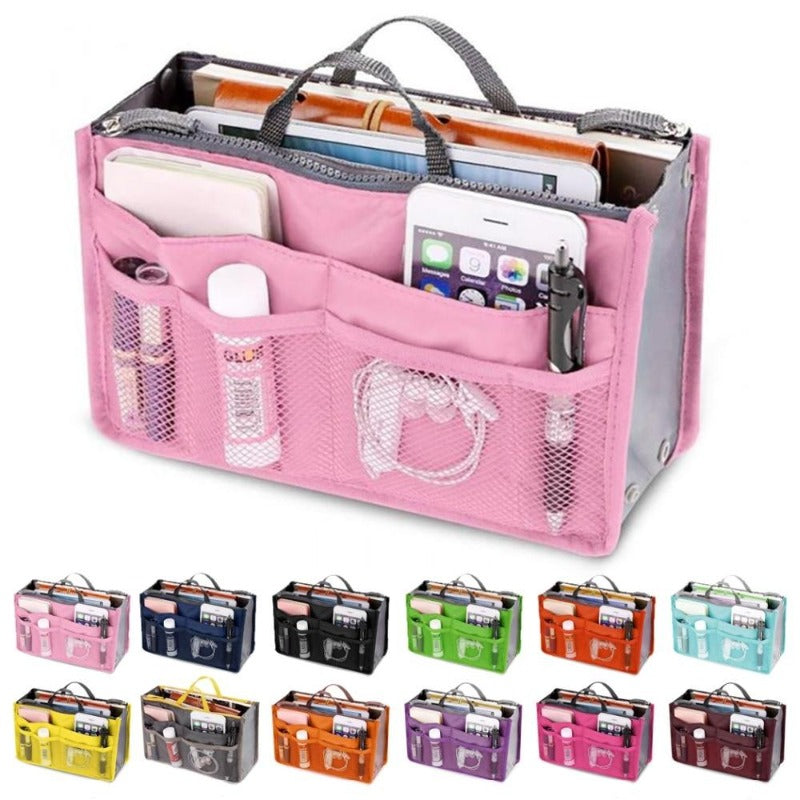 Women's Nylon Organizer Handbag