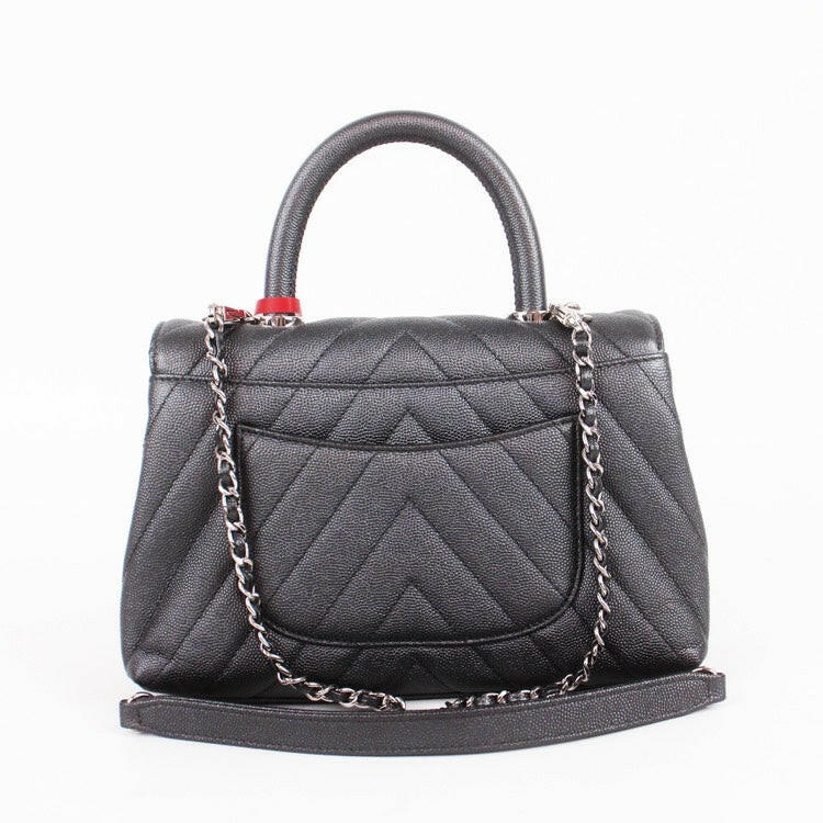 Chanel Coco Handle Gray Handbag 2019, 22x9x16 cm