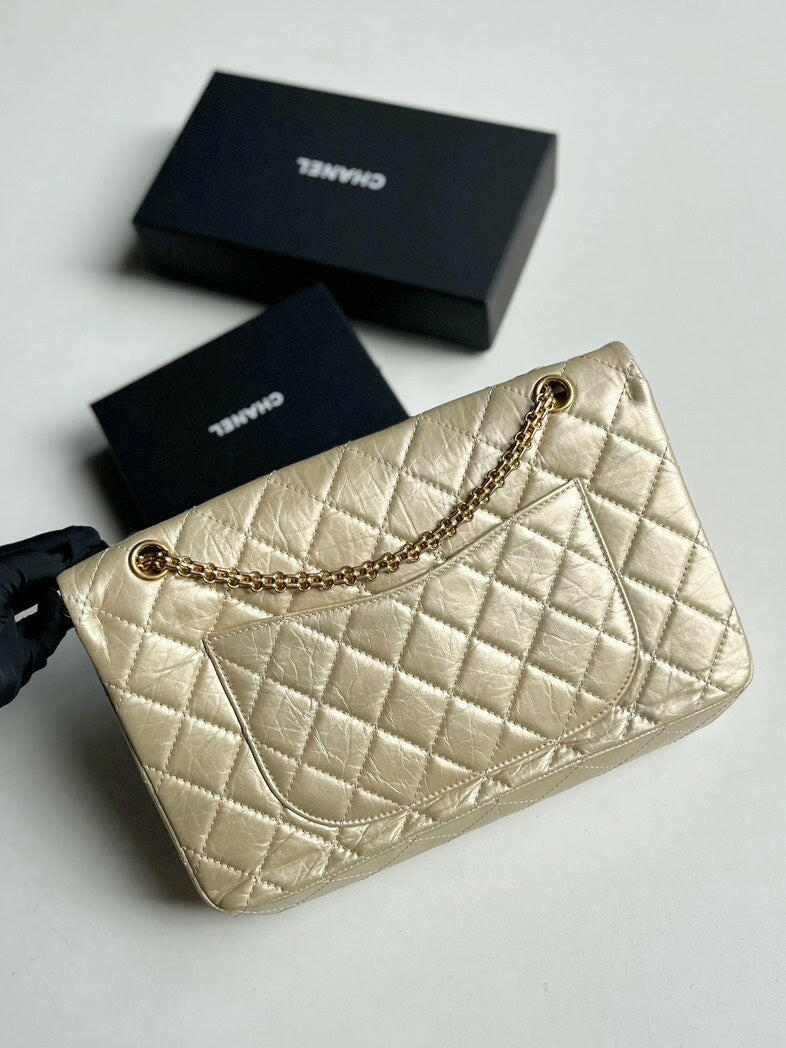 Chanel 2.55 Reissue Jumbo Golden Diamond Quilted Flap Bag - 2011-2012 Collection