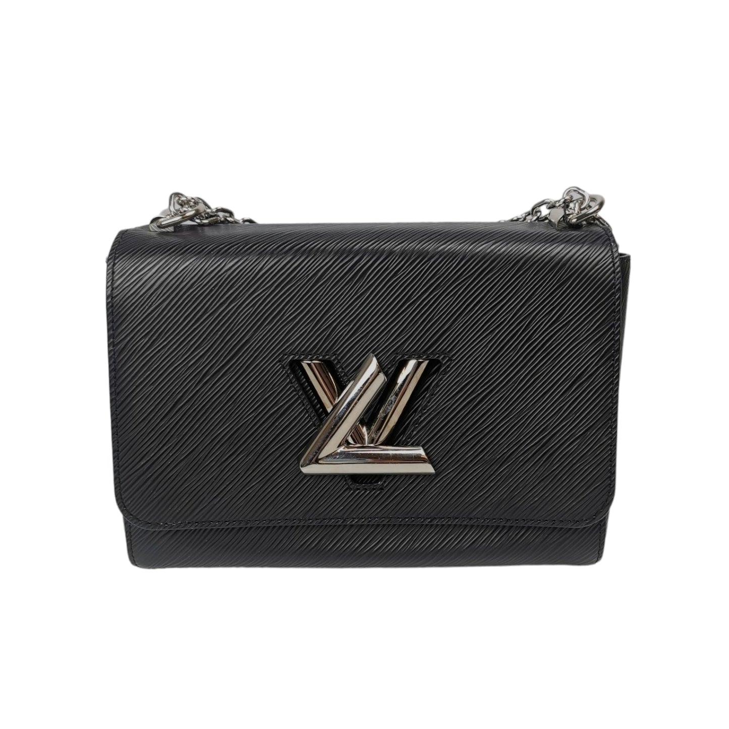 Louis Vuitton Twist MM Black Epi Silver