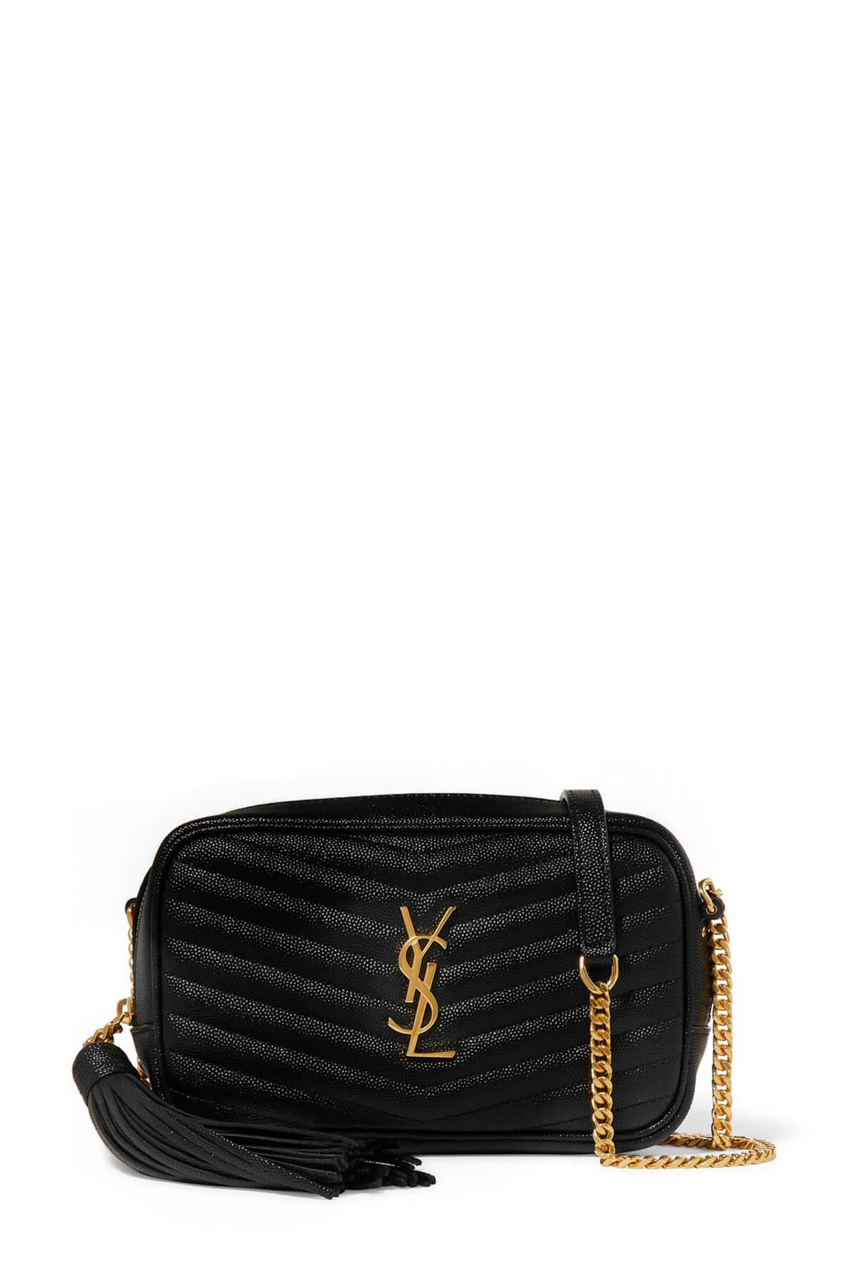 Matelasse Lou Mini Bag Black with Gold Hardware