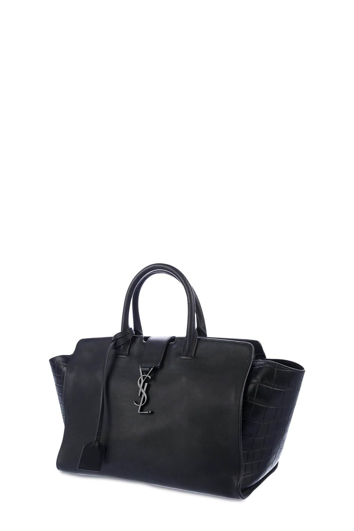 Small Downtown Cabas Tote Black