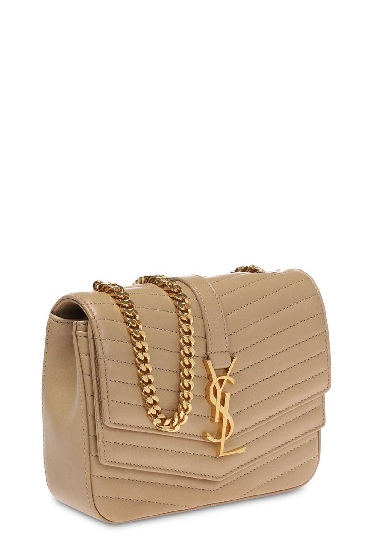 Small Sulpice Bag Camel with Gold Hardware