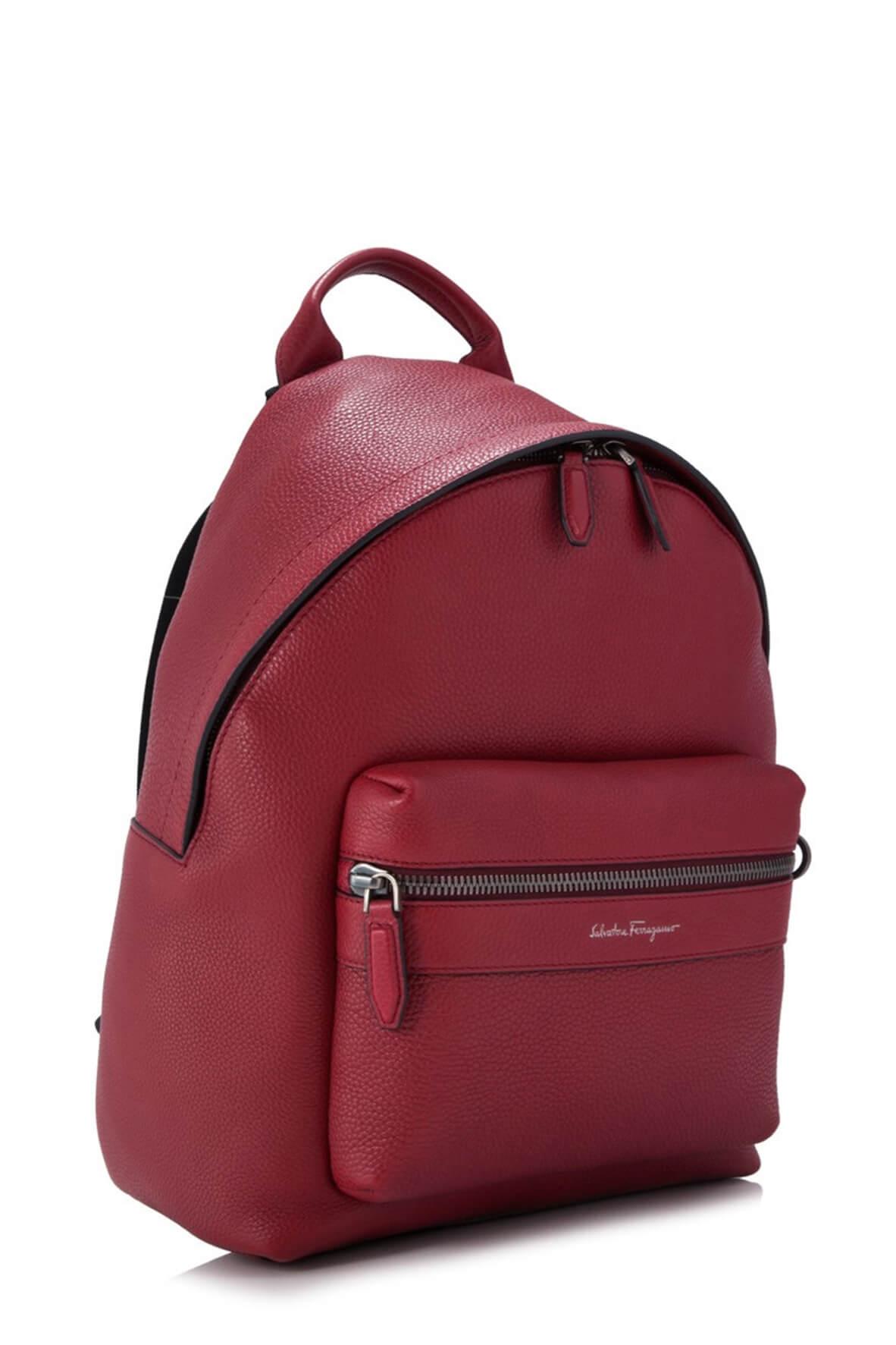 Firenze Leather Backpack Rosso