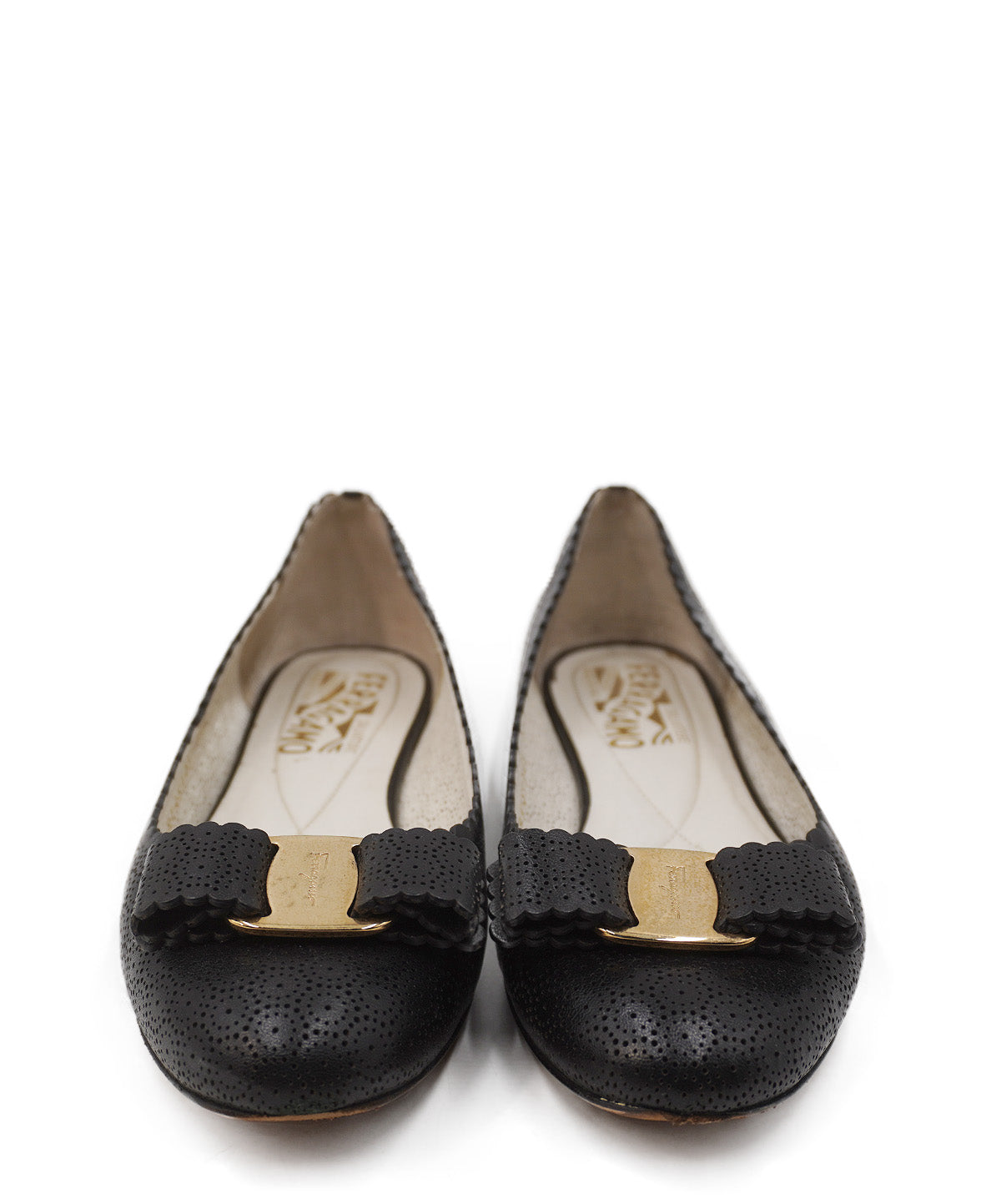 Vara Bow Accent Leather Flats