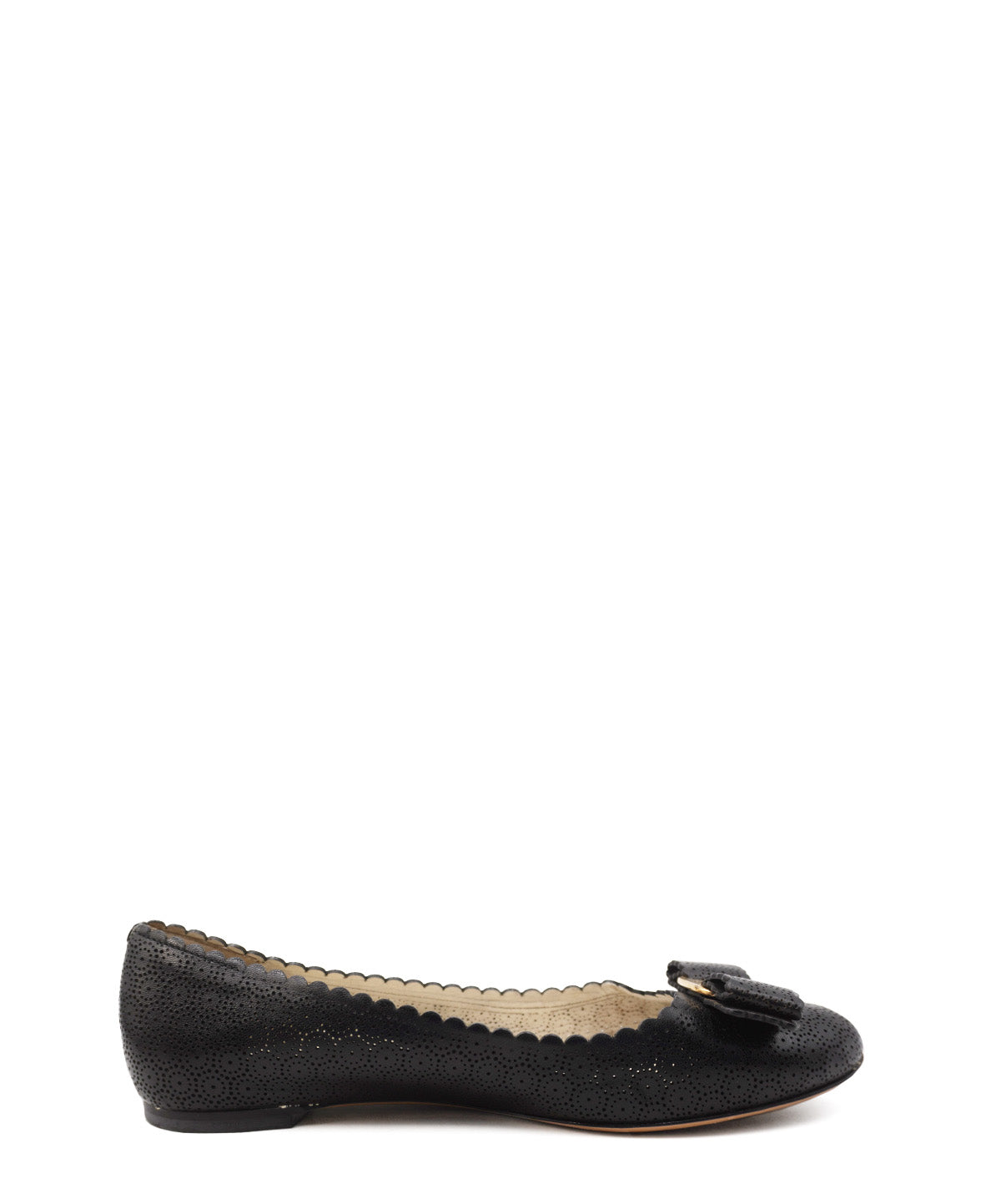 Vara Bow Accent Leather Flats