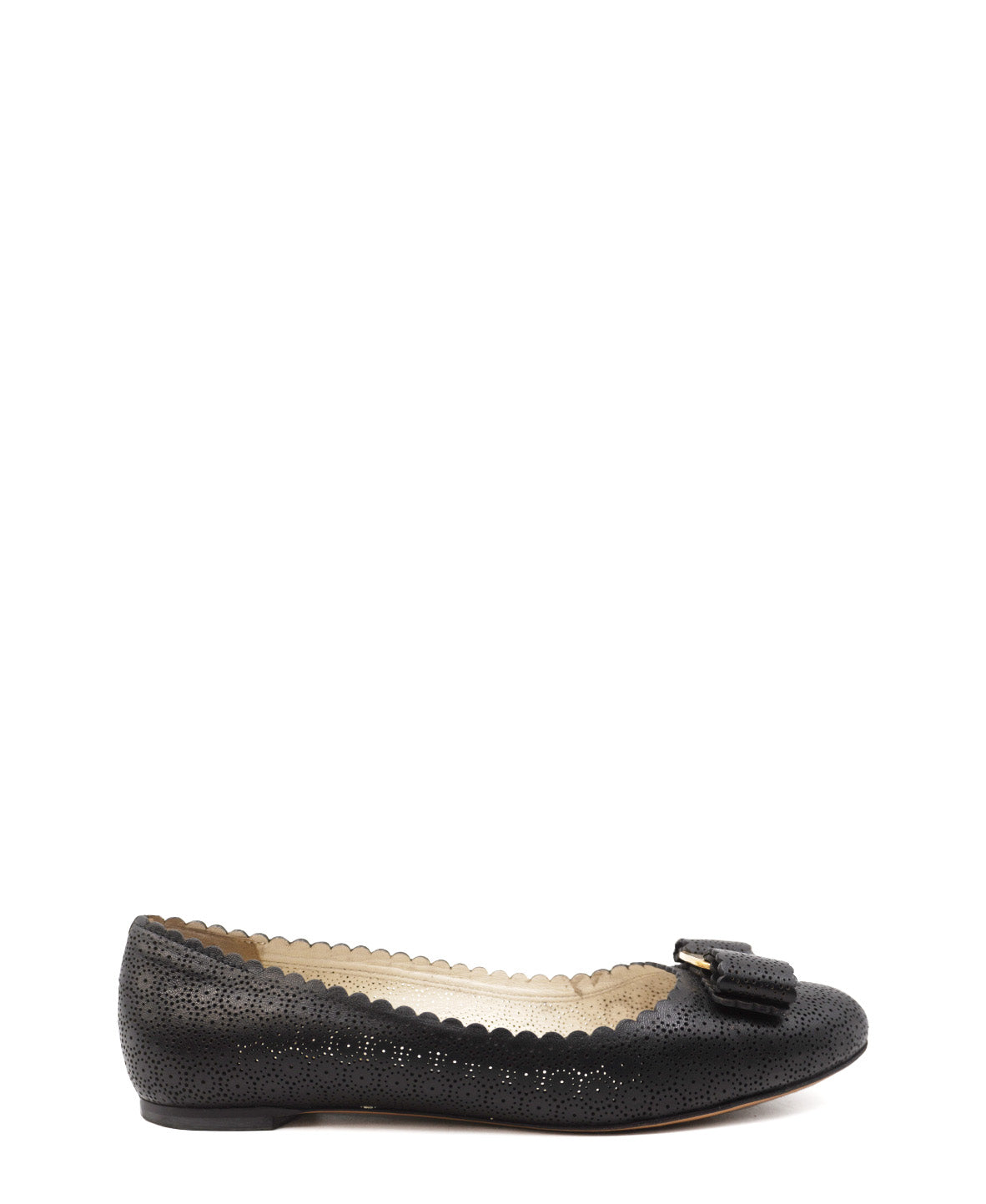 Vara Bow Accent Leather Flats