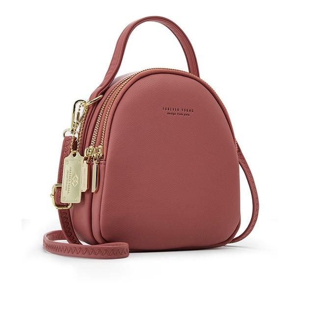 Soft Faux-Leather Mini Backpack - Bags Bistro