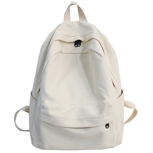 The Basic Canvas School Backpack - Bags Bistro