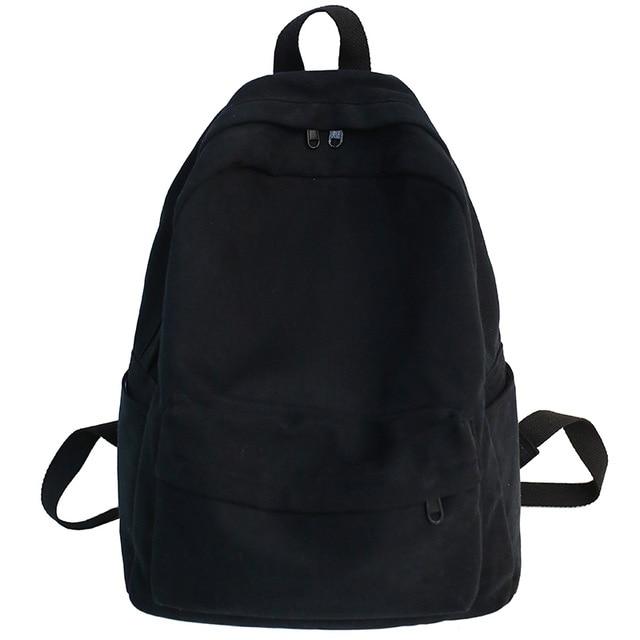 The Basic Canvas School Backpack - Bags Bistro