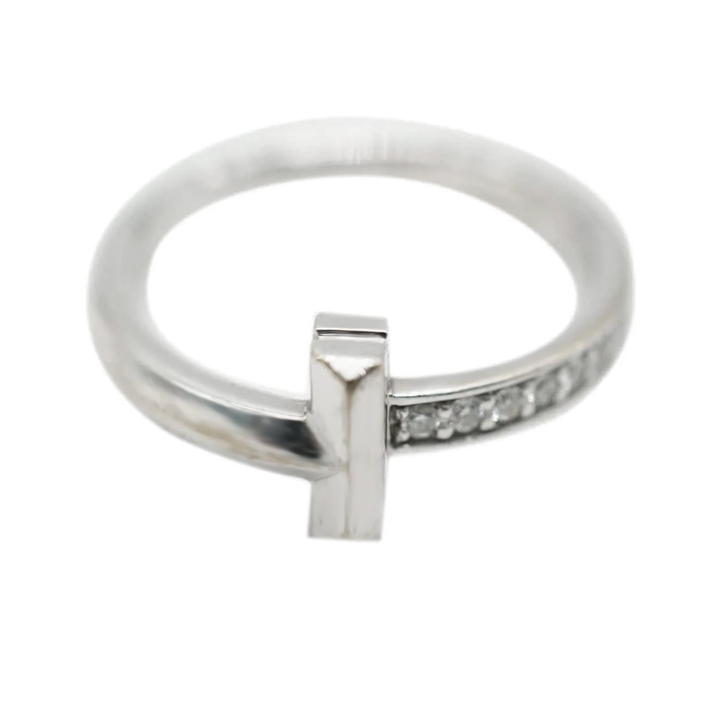 Tiffany T1 Ring in 18K White Gold  0.08 Ctw