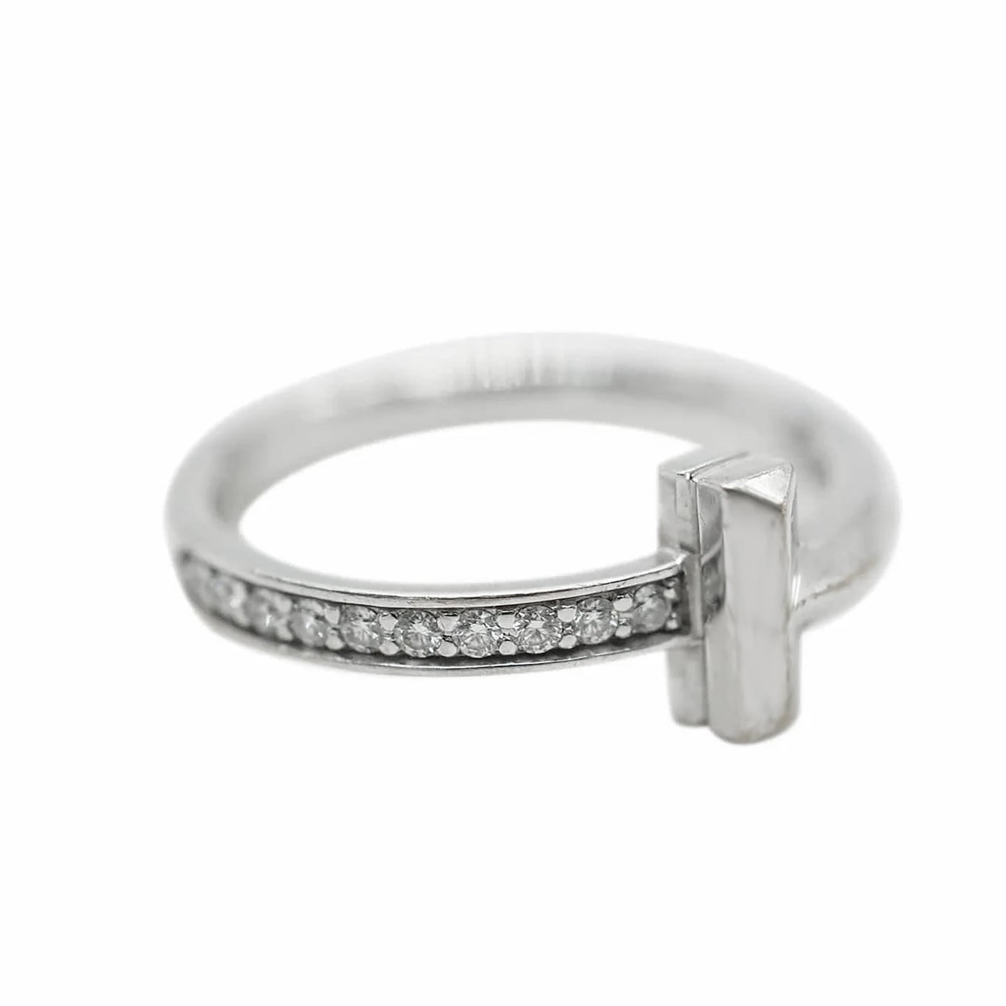 Tiffany T1 Ring in 18K White Gold  0.08 Ctw