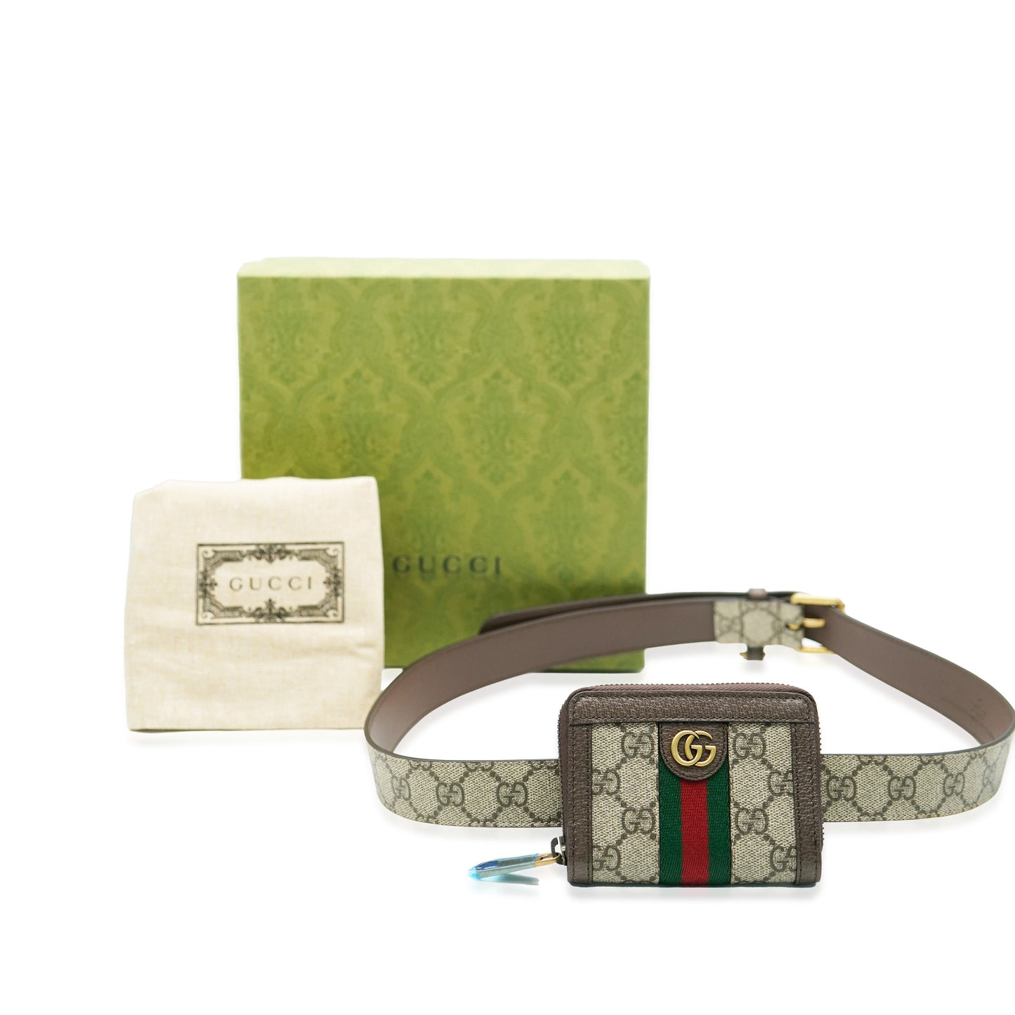 Beige GG Canvas Ophidia Belt Bag