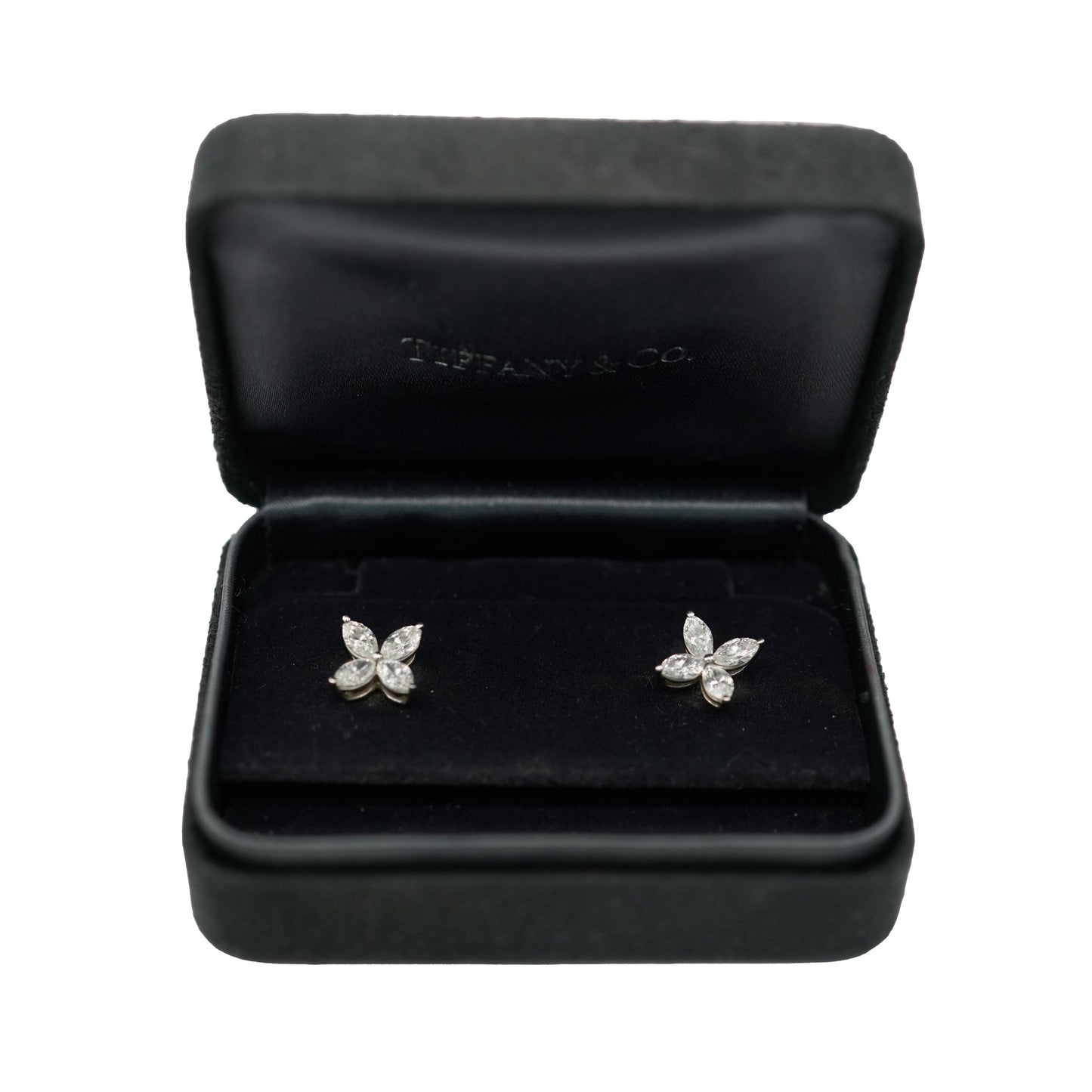 Victoria Earrings in  Platinum 1.84 CTW, Large Model